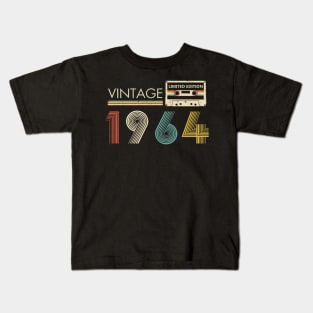 Vintage 1964 Limited Edition Cassette 60th Birthday Kids T-Shirt